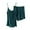 Green, variant on HUJlwoi Lounge Sets for Women 2 Piece Modal Spaghetti Strap Camisole and Shorts Pajama Suit Trendy Pleated Sleeveless Casual Sleepwear