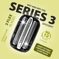 thumbnail image 6 of 2-Pack 32B Electric Shaver Replacement Heads for Series 3, Compatible with 320, 330, 340, 350CC Series Electric, Black, 6 of 7