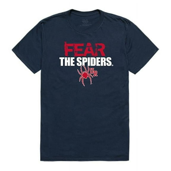 W Republic Apparel 518-145-BGT-05 University of Richmond Fear Tee for Men, Navy - 2XL