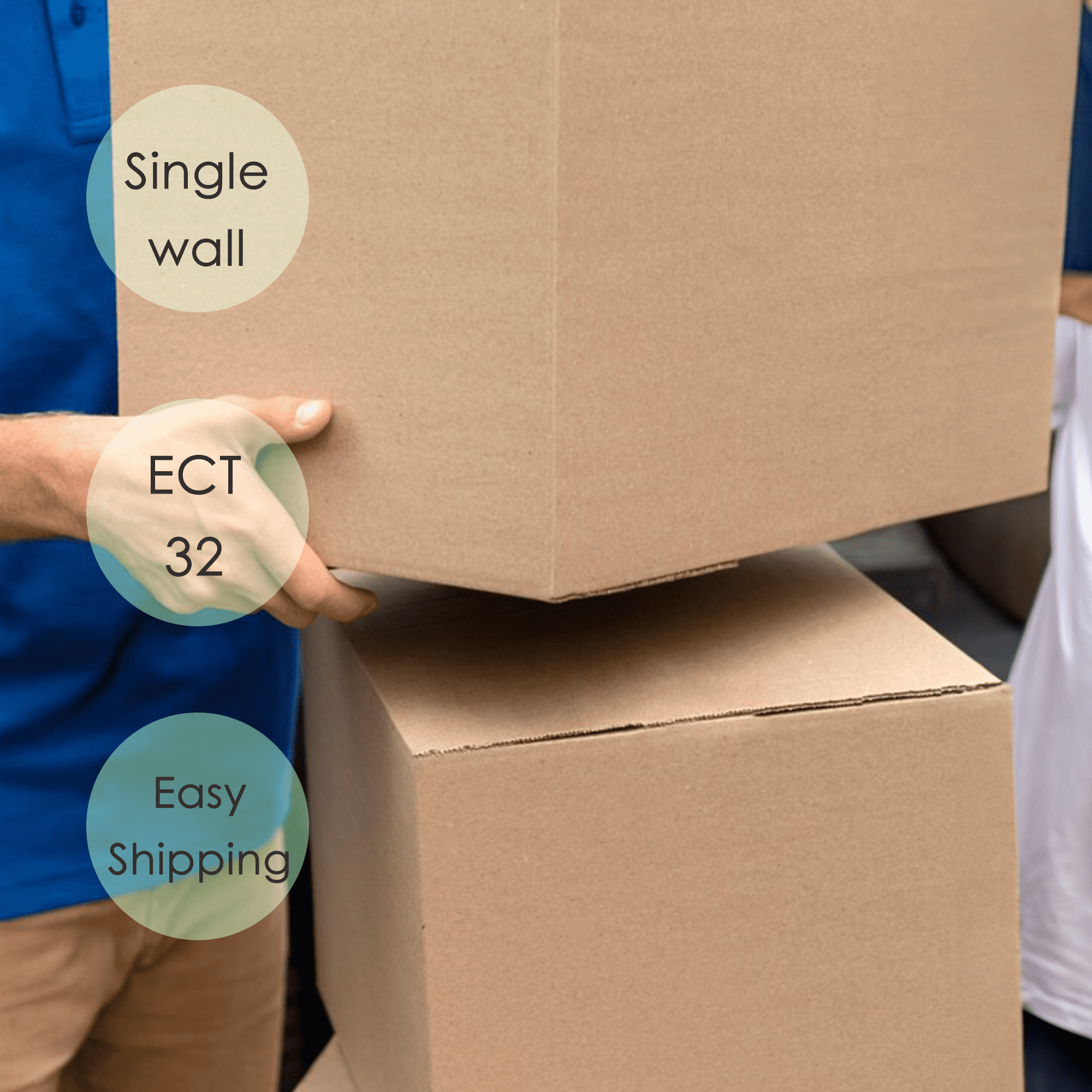 The Boxery Foldable Single Wall Standard Universal Moving Boxes, 7 in x 5 in x 5 in, 100 Count