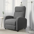 thumbnail image 2 of Lacoo Fabric Single Sofa Recliner with Padded Seat , Gray, 2 of 7