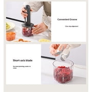 Electric Mini Food Processor, 4-Cup Portable USB Small Food Processor, Garlic Mincer, for Dicing, Mincing, and Puree, Black