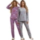 thumbnail image 1 of Set De 2 Pijamas Afelpadas Mujer Unitalla Polar Pantalón Sudadera Ropa Invierno, 1 of 5