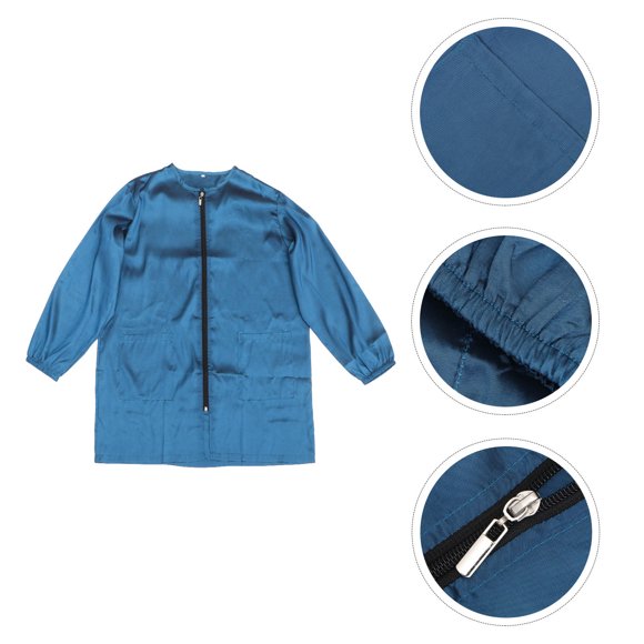 WHAMVOX 1pc Xl Haircut Cape For Salon Spa Stylish Zipper Smock For Hair Stylist Comfortable Peacock For Hairdressing