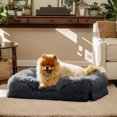 thumbnail image 5 of PayUSD Warming Fluffy Orthopedic Dog Beds for Large Dogs,Dog Bed with Plush Thick Egg Foam Support and Non-Slip Bottom, Large Waterproof and Machine Washable Pet Bed Cover, 5 of 8