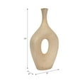 thumbnail image 4 of Decorative Open Cut Ceramic Vase for Living Room Decor - Home Decor Accents for Bedroom, Office Desk, and Table Centerpiece - Modern Flower Vase for Shelf and House Styling - 19", Gold, 4 of 12