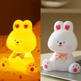 thumbnail image 3 of EUDIDV Easter Decor Easter Figurines Easter Creative Personality Bunny Enamel Night Light, Children Luminous Toys, Warm Yellow Light Gives People Wireless Warmth Easter Party Supplies, 3 of 4