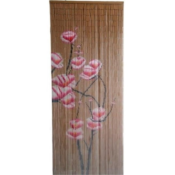 Bamboo54 5259 Rideau de Petites Fleurs Roses