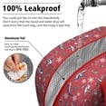 thumbnail image 5 of Womens Red Cartoon Dinosaurs Snowflakes Pattern Lunch Box for Work,Insulated Lunch Bag for Women,Loncheras Para Mujer,Leakproof Adult Lunch Bag for Work,Beach,Travel,Picnic,Camping, 5 of 7