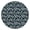 Navy Daisy Flower, variant on Light Gray Daisy Flower Pattern Round Fitted Tablecloth with Elastic Edge,Dining Table Cover Waterproof,Outdoor Round Tablecloth for Camping,Dining,Indoor and Outdoor