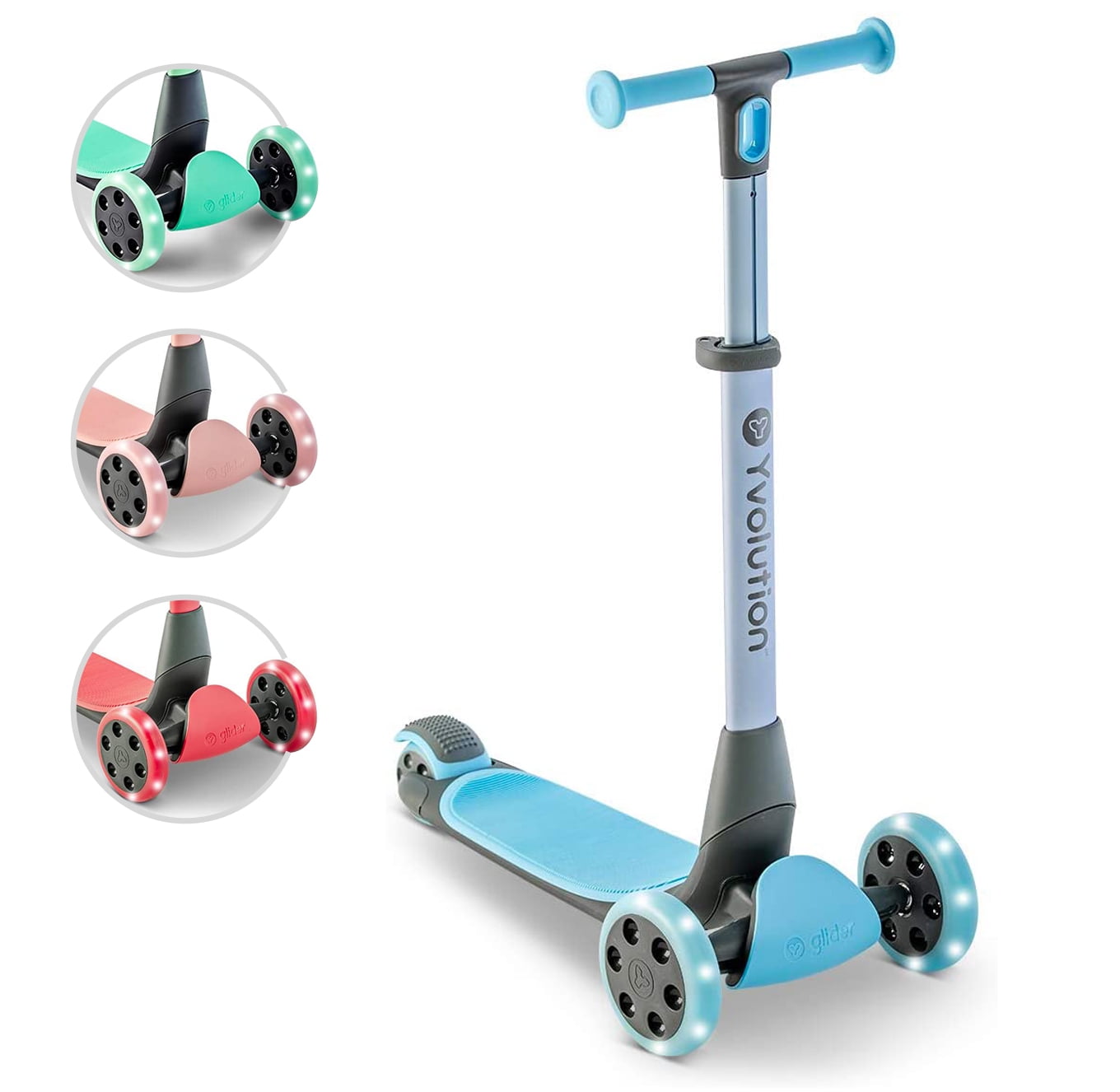 Yvolution Y Glider Nua Red, Kick Scooter with storage accessory, (Kids 310 Years) Unisex