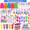 thumbnail image 3 of Set de recuerdos de fiesta PLOUGVI 232 piezas con estampado de patas para cumpleaños de niños, 3 of 6