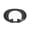 Round black face mirror, variant on Gintenco Water Sports Silicone Scuba Swimming Swim Diving Mask Snorkel Glasses Anti Fog Goggles black