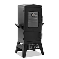 Propane Vertical Food Smoker with Cover，Temperature Control for Barbeque,Black