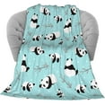 thumbnail image 3 of Yibo Cute Panda Blanket Flannel Soft and Comfortable Anti-static Bed Sofa Blanket, 3 of 5
