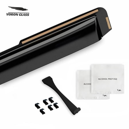 Voron Glass in-Channel Extra Durable Rain Guards for Kia Forte 2019-2024, Window Deflectors, Vent Window Visors, 4 Pieces - 201184