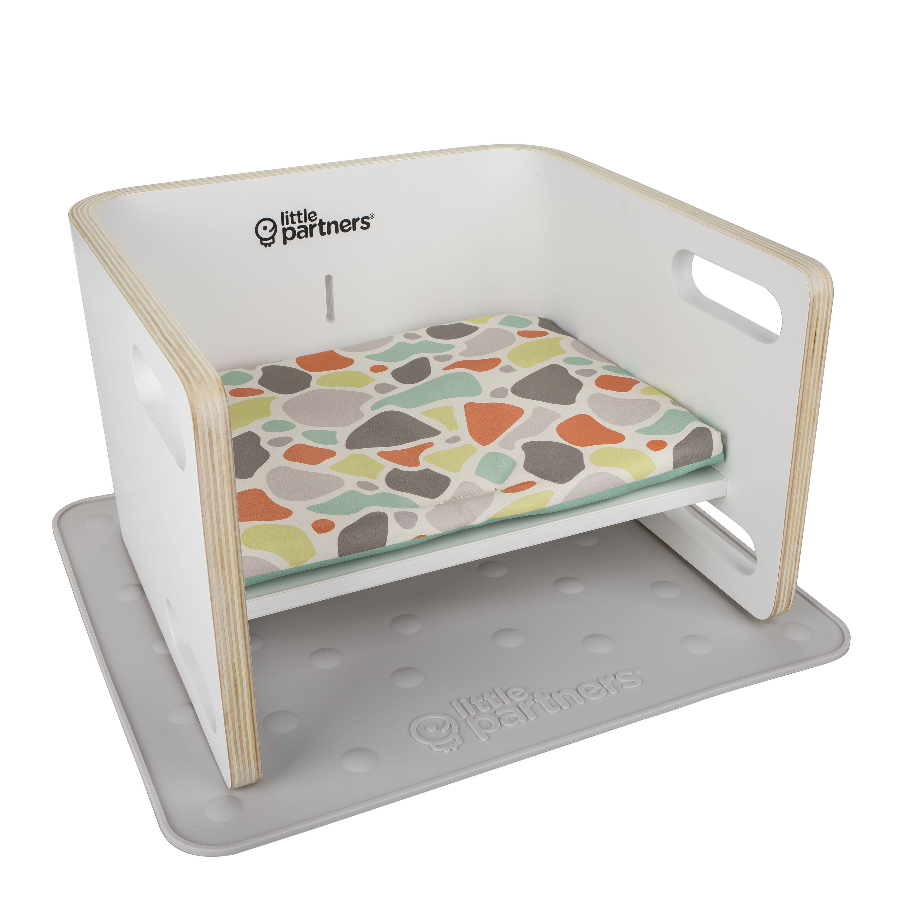 Little Partners 3-in-1 Learning Booster, Pebbles on White, Unisex