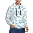 thumbnail image 2 of Salouo Hand Drawn Turtle Pattern Men's Fall Hoodie Sweatshirt,Sport Hoodie with Pockets for Men Pullover Casual Hooded Sweatshirt-X-Large, 2 of 7