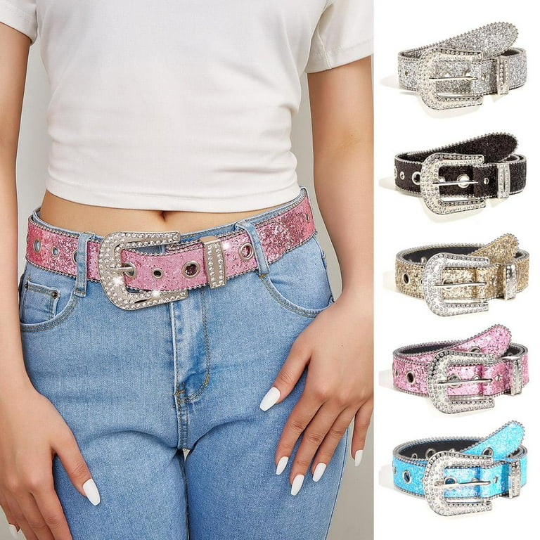Women's Sparkling Rhinestone Waist Belt Glitter Women's