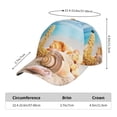 thumbnail image 5 of Goofa Beach Starfish Shell Printed Baseball Cap for Men and Women - Adjustable Unisex Hat for Sports and Casual Wear,Sun protection Casual Outdoor Everyday Fashion Cap, 5 of 9