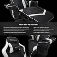 RESPAWN-900 Racing Style Gaming Recliner, Reclining Gaming Chair, in
