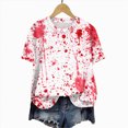 thumbnail image 6 of Towmus Halloween Tshirt Women Graphic Tees Loose Fit Casual Crew Neck Short Sleeve Tops, 6 of 6