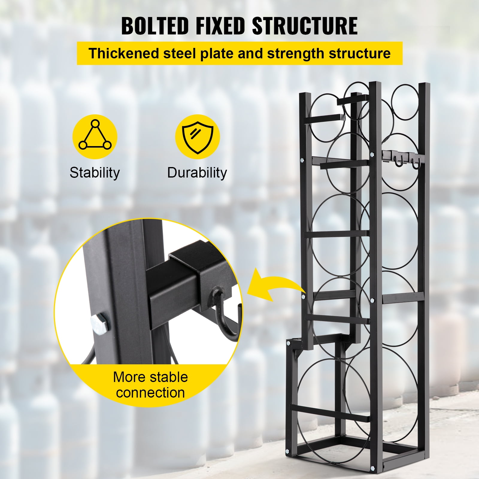 Buy VEVOR Refrigerant Tank Rack, Cylinder Tank Utility Rack with 150lb