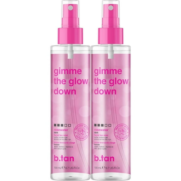 Spray bronceador facial b.tan Gimme The Glow Down 200 ml x2