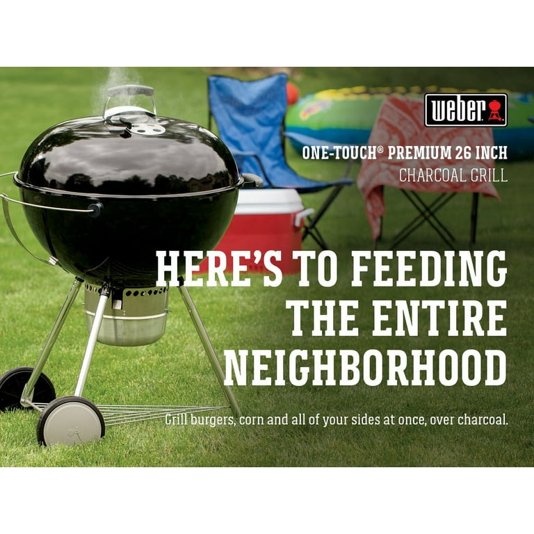 Reviews for Weber 26 in. Original Kettle Premium Charcoal Grill in Black  with Built-In Thermometer