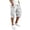 #306White, variant on Men Cargo Shorts with Pockets Summer Tactical Stretch Waist Camo Drawstring Wide Leg Shorts