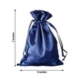 thumbnail image 3 of Efavormart 60 PACK NAVY BLUE Satin Gift Bag Drawstring Pouch Wedding Favors Bridal Shower Candy Jewelry Bags - 5"x7", 3 of 11