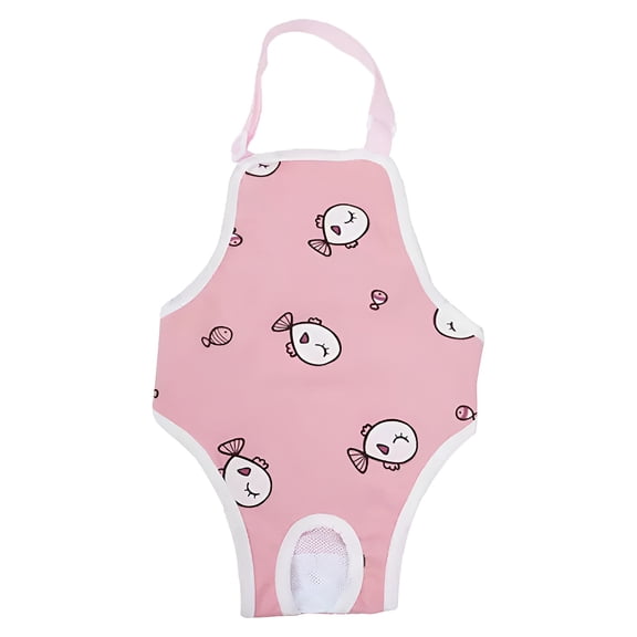 Qyaukm Washable Dog Diaper for Females Size L, Reusable Sanitary Panties with Adjustable Suspender, Heat Cycle Underwear for Small Medium Dogs