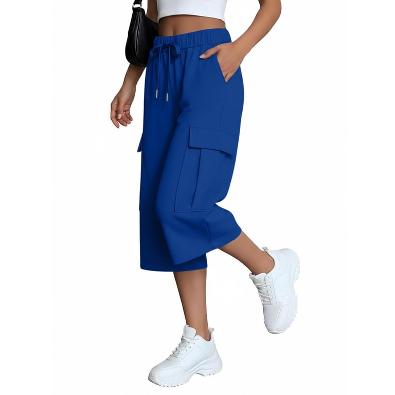 cigarette pants blue made from viscose stretch - Vintage 1960s Baby Blue Cigarette