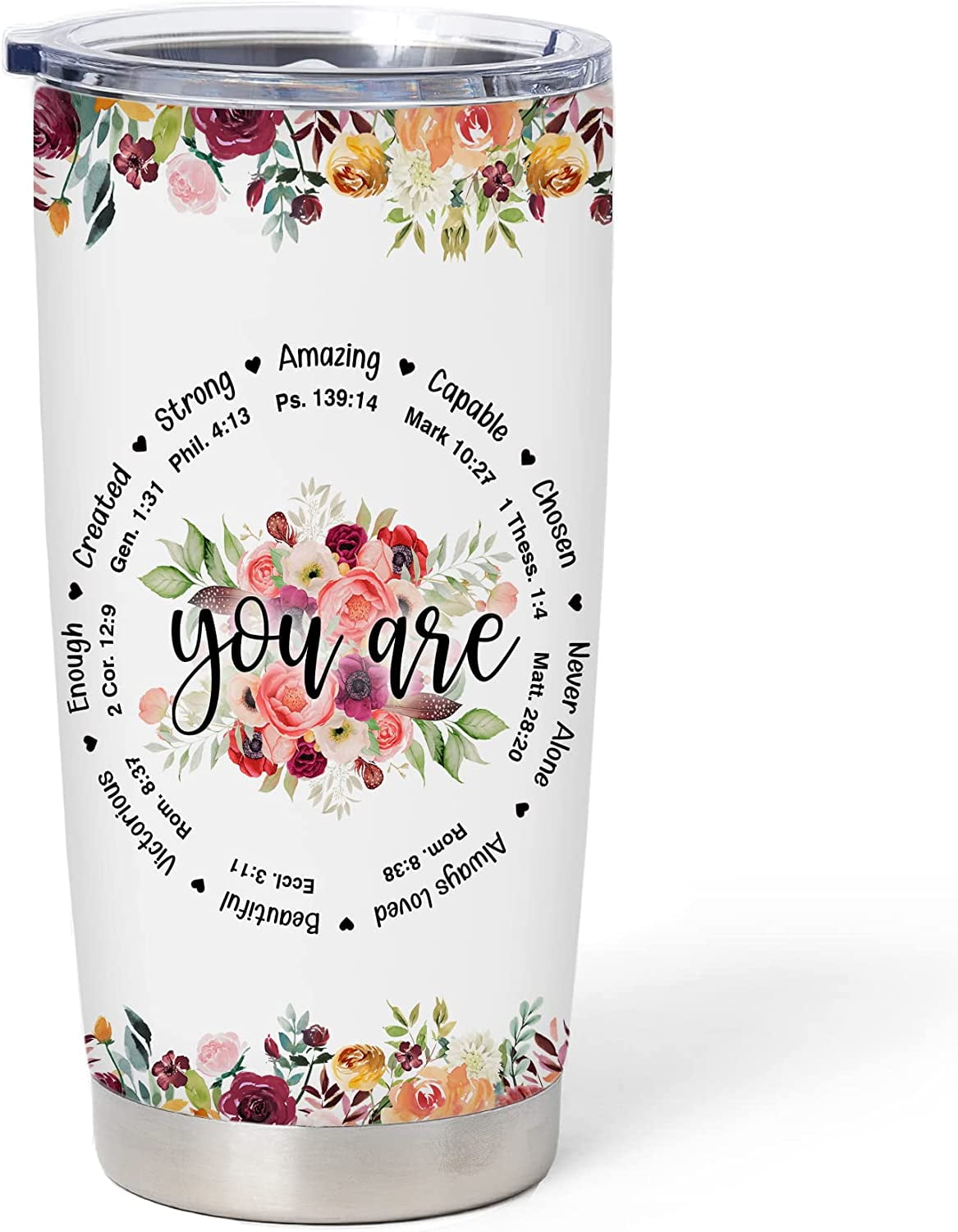 GITITUMB Christian Gifts For Women - Religious Gifts For Women - Faith  Based Gifts - Inspirational Gifts For Women - 20oz Coffee Tumbler