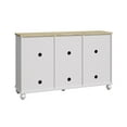 thumbnail image 6 of FESTIVO 55" Vintage Style Kitchen Buffet Sideboard Cabinet w/ Drawers - Grayish-white, 6 of 6