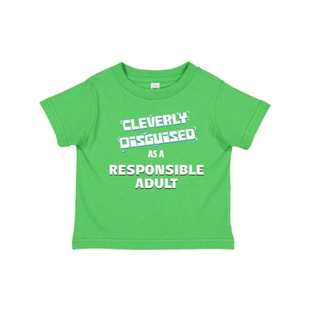 

Inktastic Cleverly Disguised as a Responsible Adult Gift Toddler Boy or Toddler Girl T-Shirt