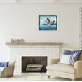 thumbnail image 3 of Stupell Industries Splashing Pelicans Flying Animals & Insects Painting Gray Floater Framed Art Print Wall Art, 21 x 17, 3 of 10