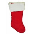 thumbnail image 6 of Set of 12 - 19" Red Velvet Stocking W/White Plush Cuff & Hanging Tag, 6 of 9