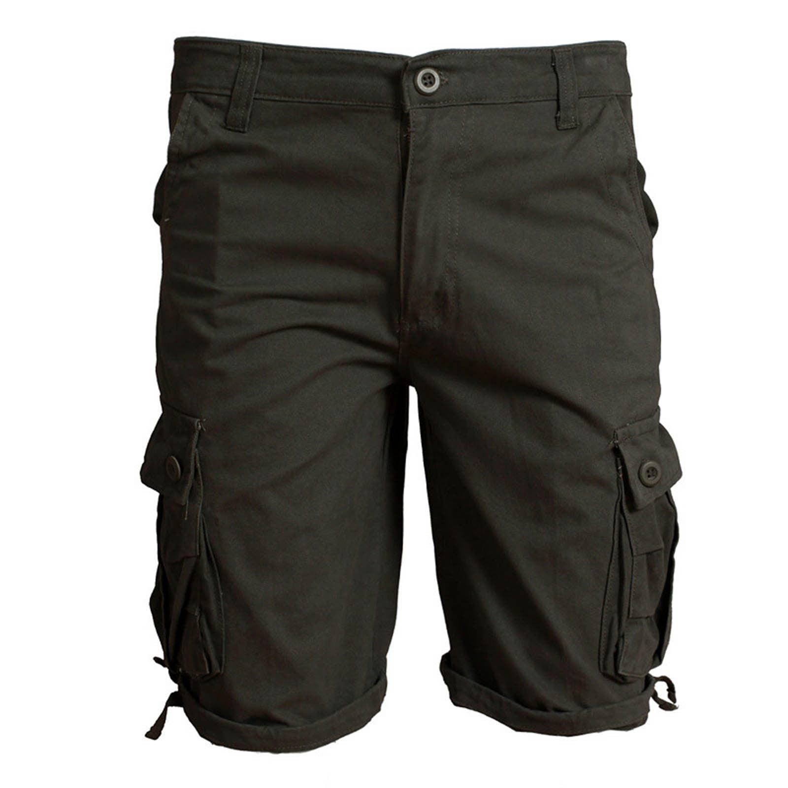 Tawop Cargo Shorts Khaki Shorts Men'S Solid Pocket Plus Size Trouser ...