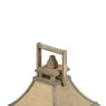 thumbnail image 5 of CC Home Furnishings Vintage Style Wooden Lanterns with Handle - 28.5" - Brown - Set of 2, 5 of 7
