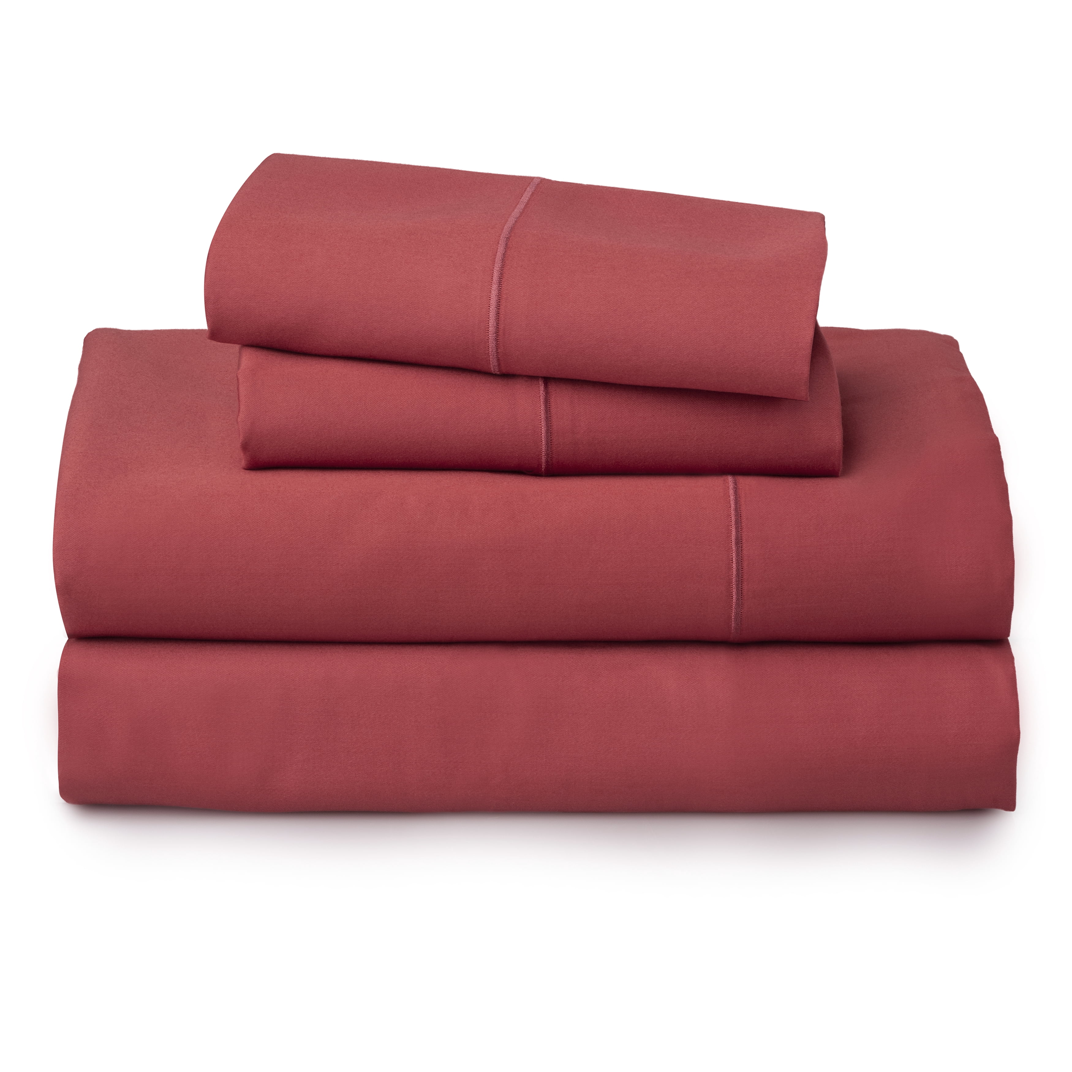 Better Homes & Gardens 400 Thread Count Hygro Cotton Bed Sheet Set, Queen, Rusty Brick