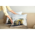 thumbnail image 3 of Ambesonne Cars Throw Pillow Cover 2 Pack, Racing Sports Drifting Men, 18", Yellow, 3 of 6