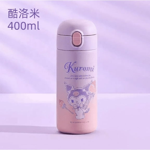 Sanrio Cinnamoroll Kawaii Anime Portable Stainless Steel Water Bottle Kuromi Cute Kuromi Cartoon Thermos Cup Toys Girls