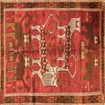 thumbnail image 1 of Ahgly Company Indoor Square Animal Orange Traditional Area Rugs, 3' Square, 1 of 1