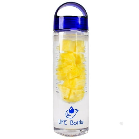 Life Bottle Fruit Infuser Water Bottle, Create Natural Flavored Water, Delicious & Healthy, Easy to Use Water Bottle Infuser, Made from BPA Free Tritan Plastic,