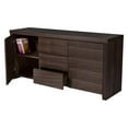 thumbnail image 2 of Pangea Home Bowa Modern High Gloss Lacquer Wood Buffet in Walnut, 2 of 7