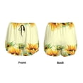 thumbnail image 6 of Uemuo Sunflowers On A Yellow Background Pattern Women's Athletic Shorts High Waisted Running Shorts with Liner Pockets Gym Elastic Workout Shorts-Medium, 6 of 9