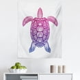 thumbnail image 1 of Turtle Tapestry, Totem Animal Motifs Vortex Circle and Triangle Shapes on the Shell, Fabric Wall Hanging Decor for Bedroom Living Room Dorm, 5 Sizes, Multicolor, by Ambesonne, 1 of 1