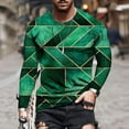 thumbnail image 1 of Qertyioot Mode Homme Ample Col Rond Haut 3d, 1 of 5
