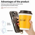 thumbnail image 2 of for iPhone 16 Folio Flip Wallet Case, PU Leather Zipper Pocket Card Slots RFID Blocking Wristband Bracket, with Diamond Finger Ring Full Body Protection for iPhone 16 - Gray, 2 of 10